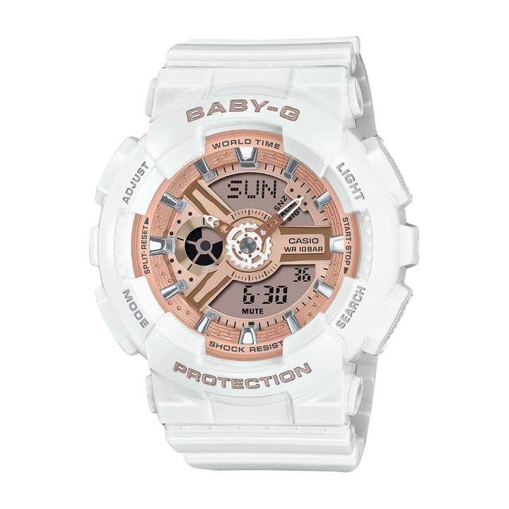 CASIO BABY-G BA-110X-7A1DR ANALOG-DIGITAL WHITE WATCH