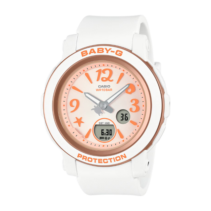 CASIO BABY-G BGA-290US-4ADR SEA ELEMENTS WHITE WOMEN WATCH