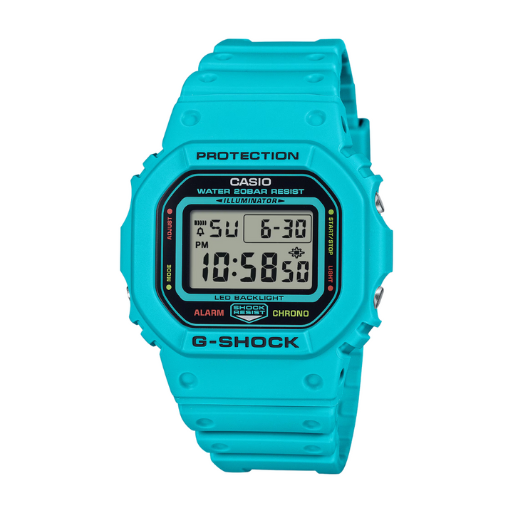 CASIO G-SHOCK DW-5600EP-2DR VIVID BLUE DIGITAL WATCH