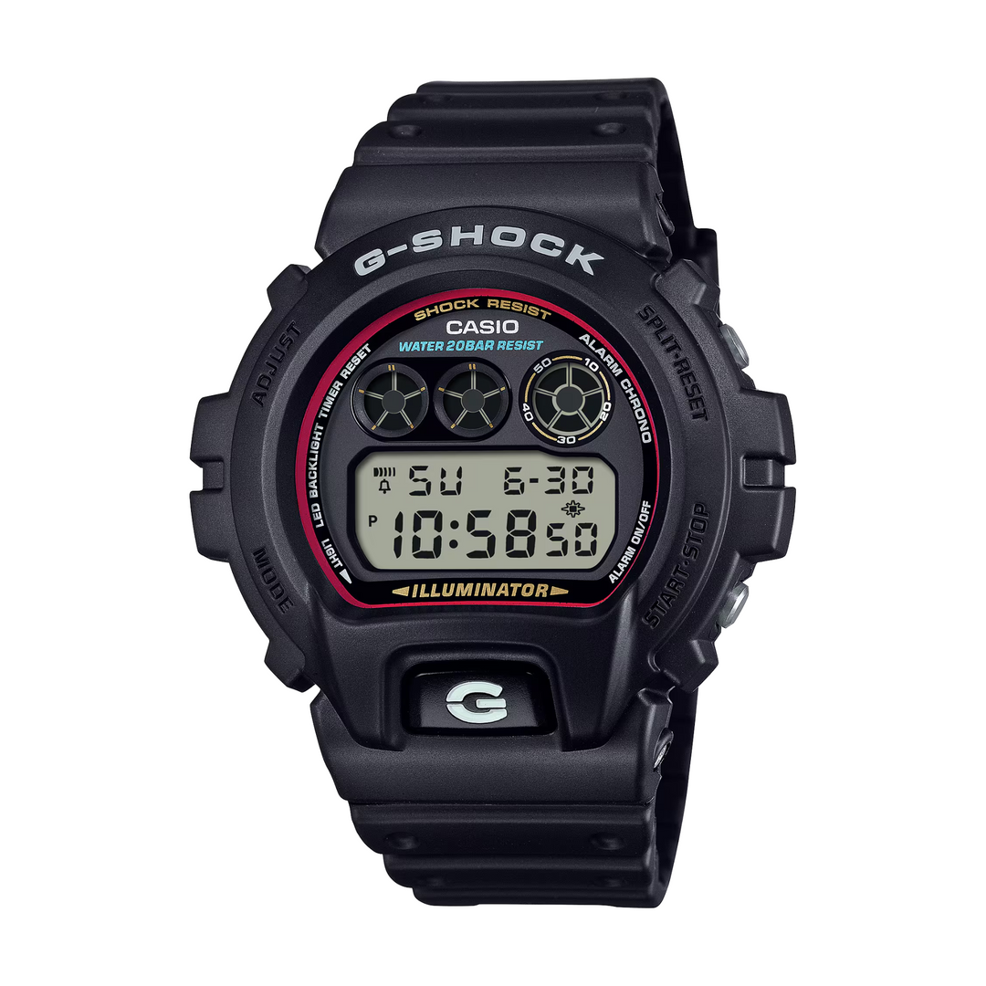 CASIO G-SHOCK DW-6900RL-1DR STANDARD DIGITAL BLACK WATCH