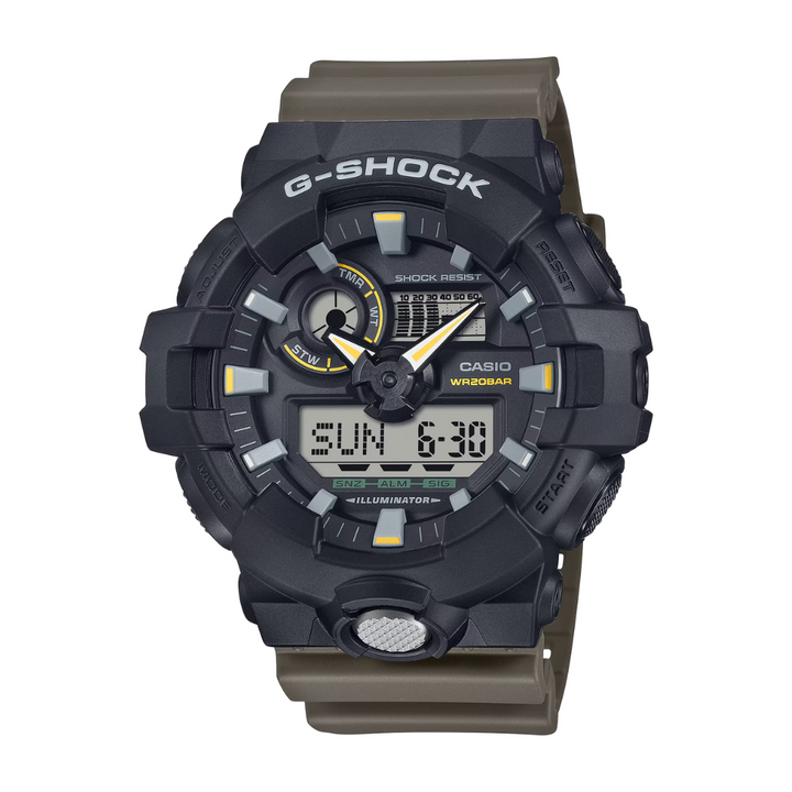 CASIO G-SHOCK GA-710TU-1A3DR ANALOG-DIGITAL TWO-TONE COLOR WATCH