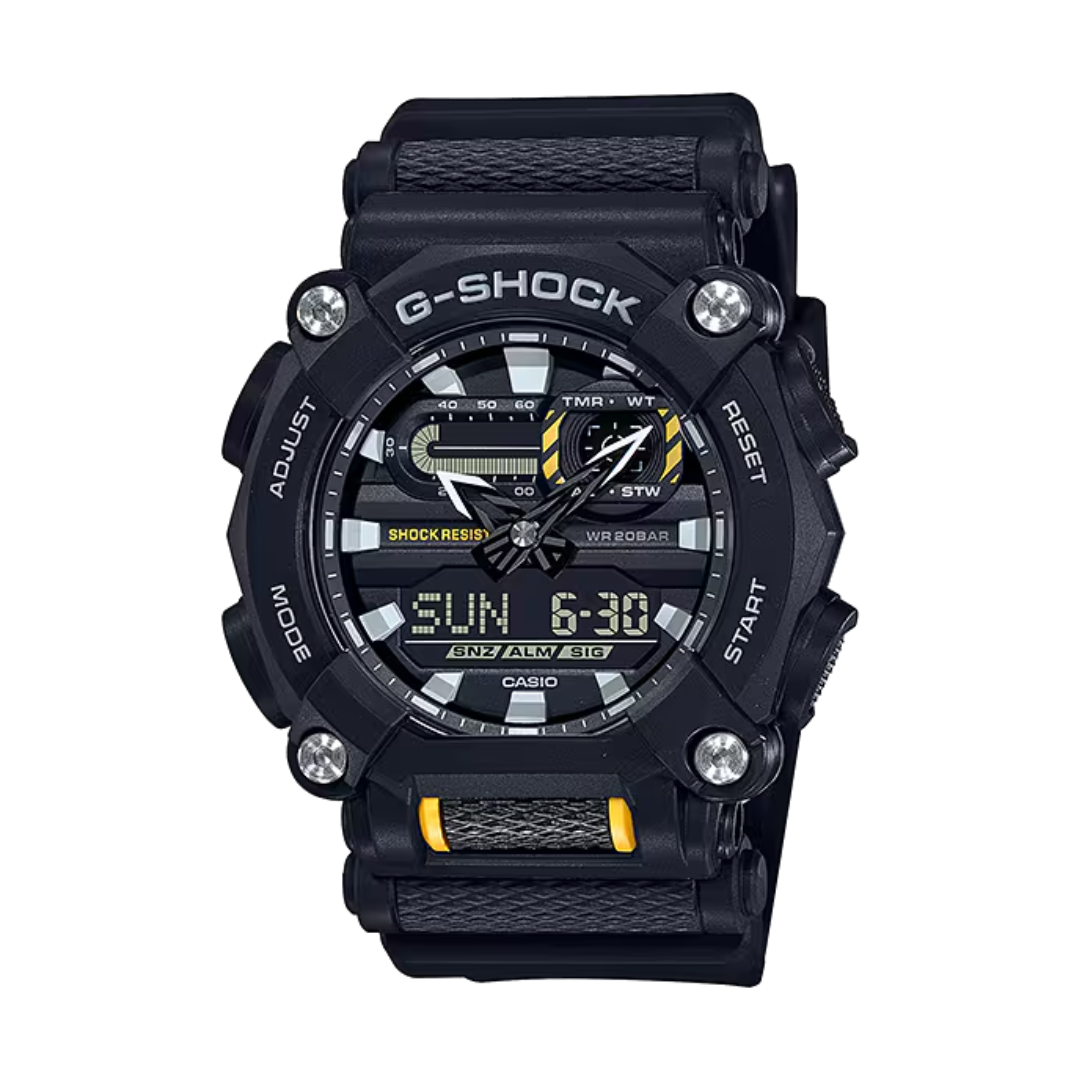 CASIO G-SHOCK GA-900-1ADR STANDARD ANALOG-DIGITAL BLACK WATCH