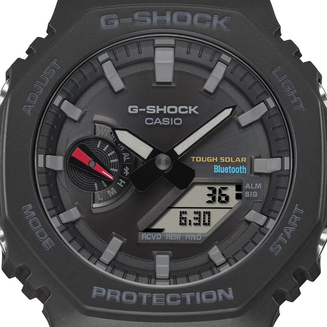 CASIO G-SHOCK GA-B2100-1ADR SOLAR ANALOG-DIGITAL BLACK WATCH