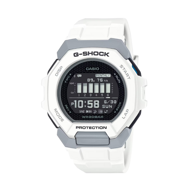 CASIO G-SHOCK G-SQUAD SPORTS GBD-300-7DR DIGITAL WHITE WATCH