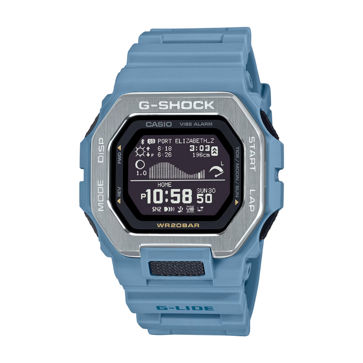 CASIO G-SHOCK GBX-100-2ADR G-LIDE DIGITAL BLUE WATCH