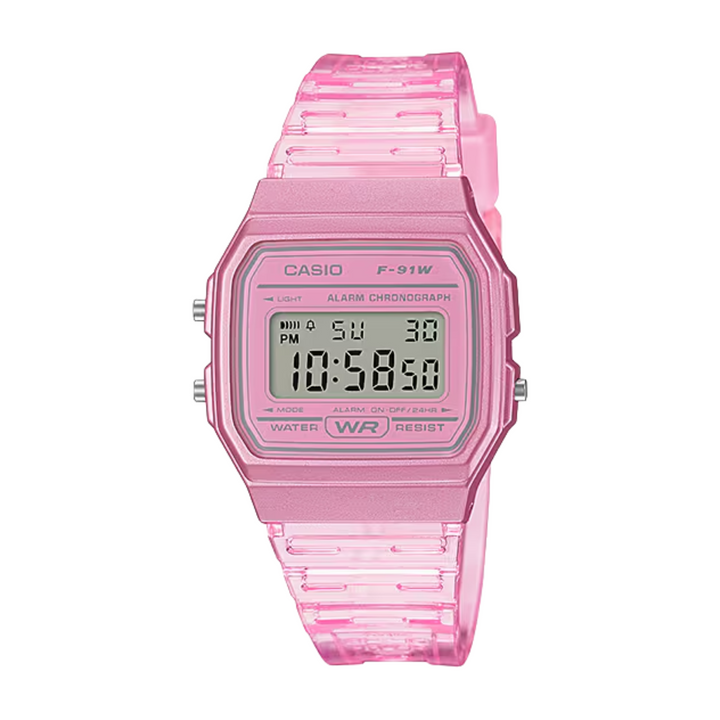 CASIO GENERAL F-91WS-4DF DIGITAL PINK WOMEN WATCH