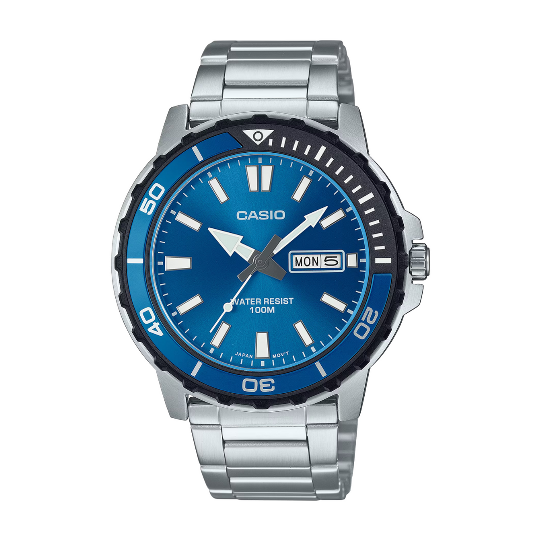 CASIO GENERAL MTD-125D-2A1VDF SILVER MEN WATCH