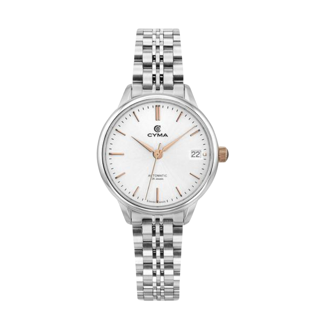 CYMA CLASSIC W02-00793-002 AUTOMATIC STAINLESS STEEL WOMEN WATCH