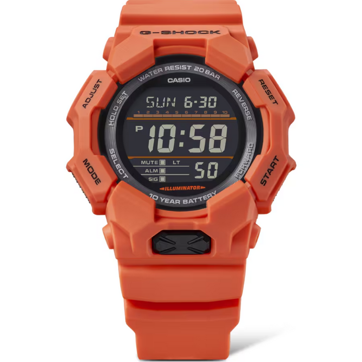 CASIO G-SHOCK GD-010-4DR STANDARD DIGITAL ORANGE WATCH