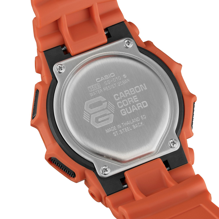 CASIO G-SHOCK GD-010-4DR STANDARD DIGITAL ORANGE WATCH