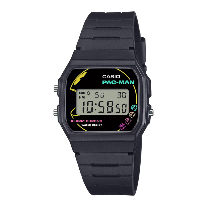 CASIO G-SHOCK PAC-MAN COLLABORATION STANDARD MEN WATCH F-91WPC-1ADR