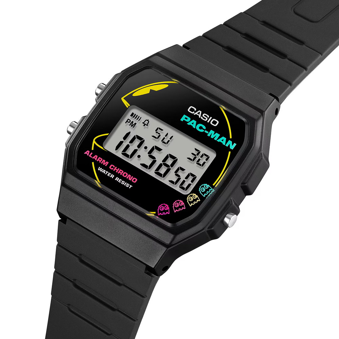 CASIO G-SHOCK PAC-MAN COLLABORATION STANDARD MEN WATCH F-91WPC-1ADR