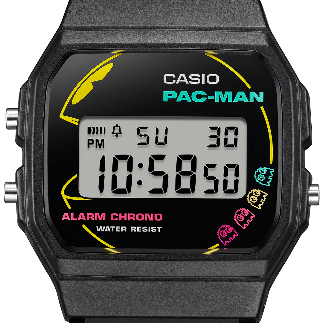 CASIO G-SHOCK PAC-MAN COLLABORATION STANDARD MEN WATCH F-91WPC-1ADR