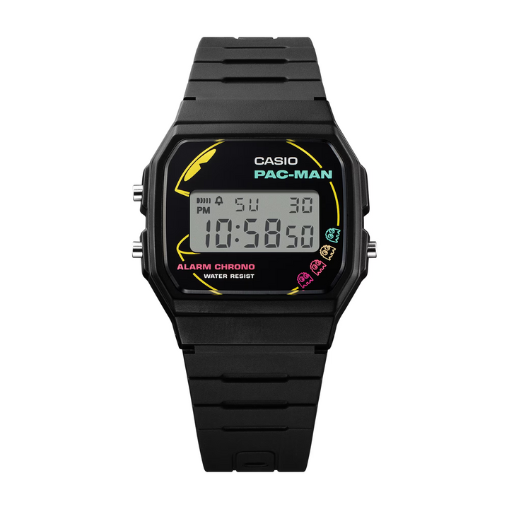 CASIO G-SHOCK PAC-MAN COLLABORATION STANDARD MEN WATCH F-91WPC-1ADR