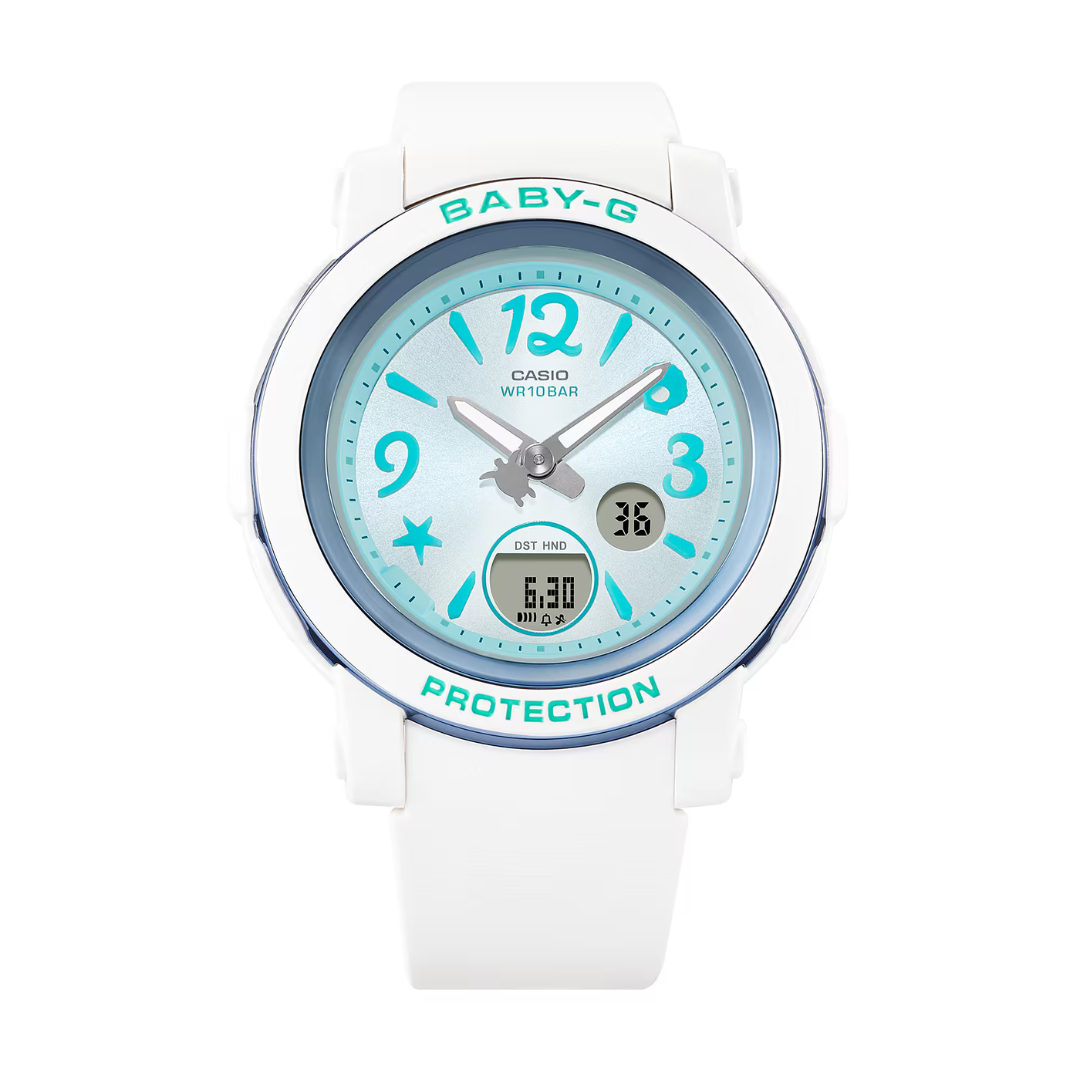 CASIO BABY-G BGA-290US-2ADR SEA ELEMENTS WHITE WOMEN WATCH