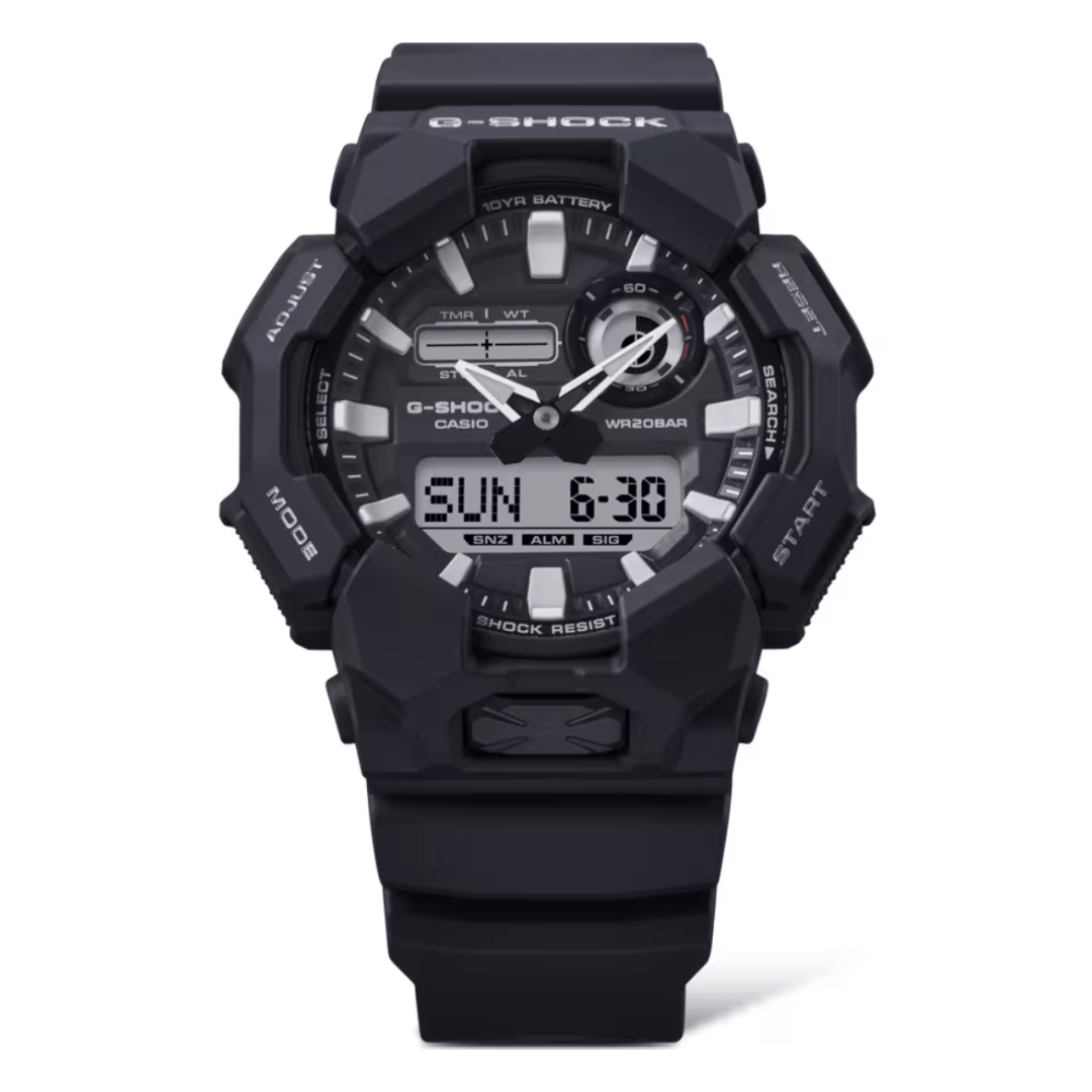 CASIO G-SHOCK GA-010-1ADR STANDARD ANALOG-DIGITAL BLACK WATCH