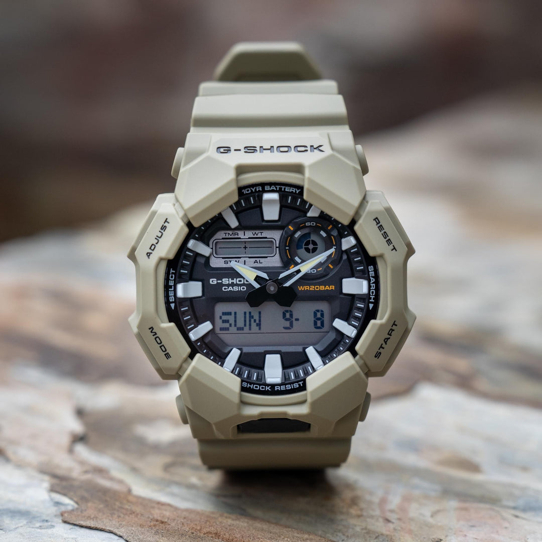 CASIO G-SHOCK GA-010-5ADR STANDARD ANALOG-DIGITAL BROWN WATCH