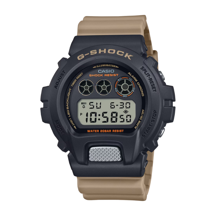 CASIO G-SHOCK DW-6900TU-1A5DR DIGITAL TWO-TONE COLOR WATCH