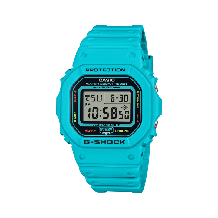 CASIO G-SHOCK DW-5600EP-2DR VIVID BLUE DIGITAL WATCH