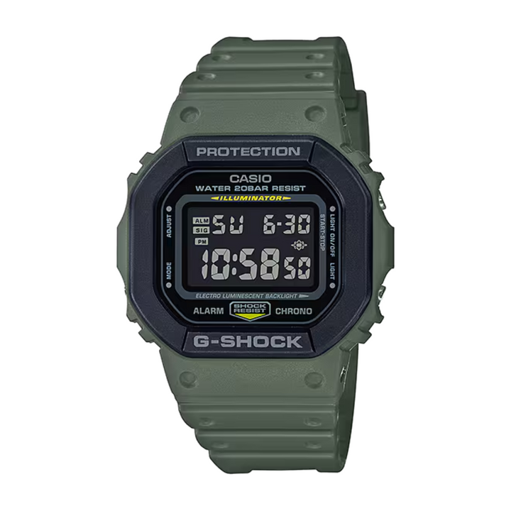 CASIO G-SHOCK DW-5610SU-3DR SPECIAL COLOUR MODELS GREEN WATCH