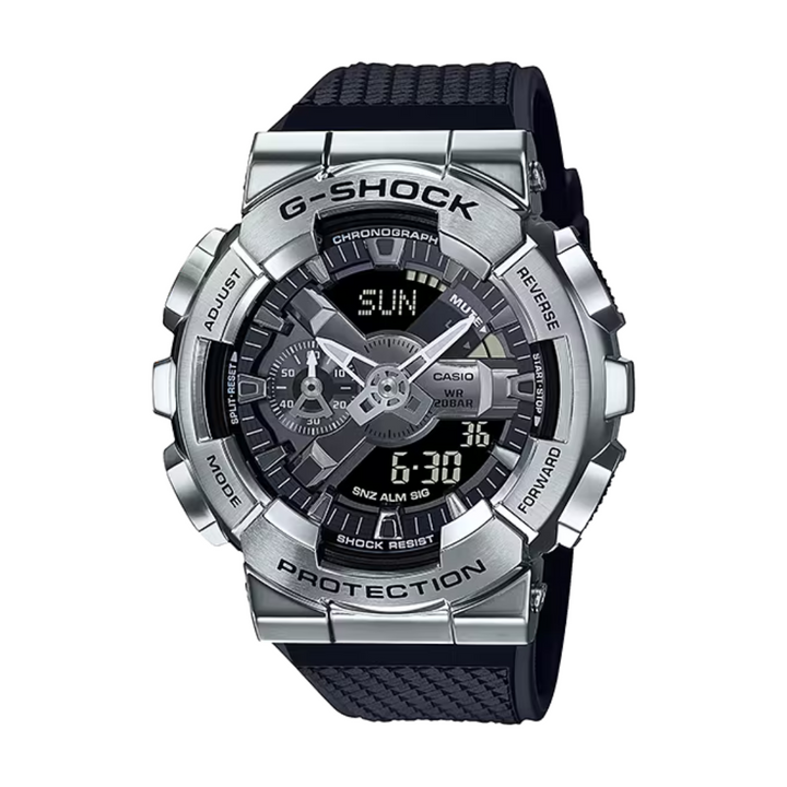 CASIO G-SHOCK GM-110-1ADR STANDARD ANALOG DIGITAL SILVER WATCH