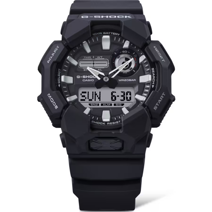 CASIO G-SHOCK GA-010-1ADR STANDARD ANALOG-DIGITAL BLACK WATCH