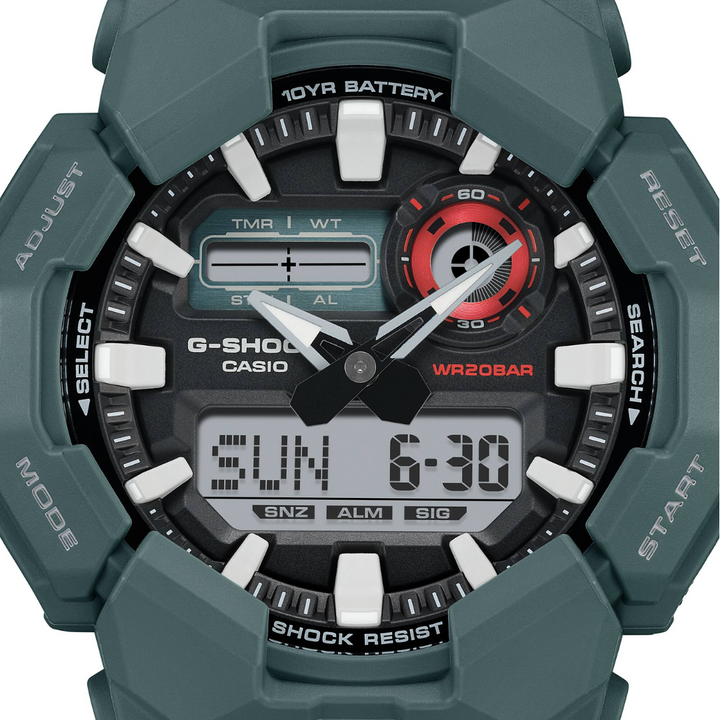 CASIO G-SHOCK GA-010-2ADR STANDARD ANALOG-DIGITAL BLUE WATCH