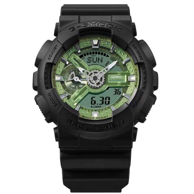 CASIO G-SHOCK GA-110CD-1A3DR ANALOG-DIGITAL BLACK MEN WATCH