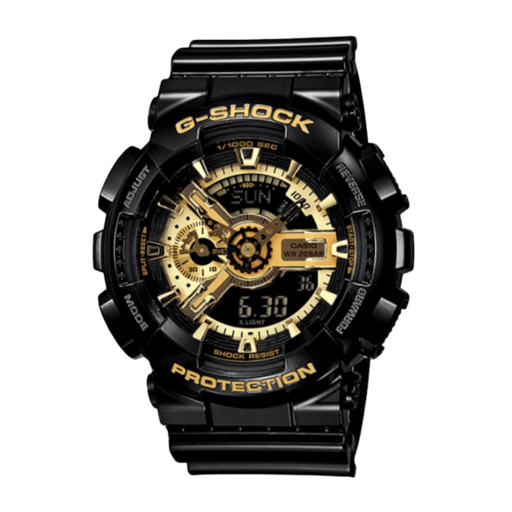 CASIO G-SHOCK GA-110GB-1ADR SPECIAL COLOR MODELS BLACK GOLD WATCH