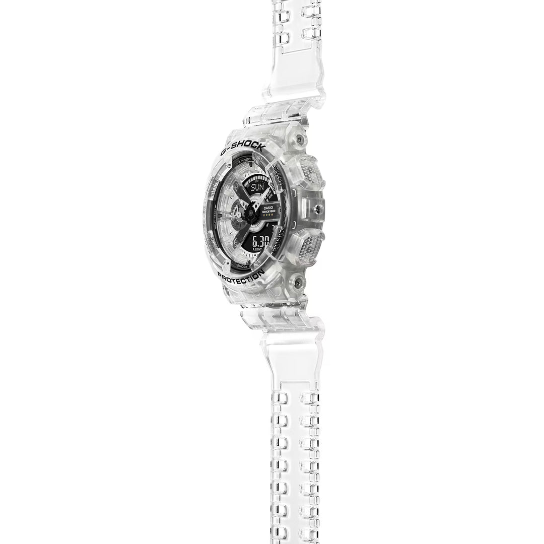 CASIO G-SHOCK GA-114RX-7ADR 40TH ANNIVERSARY CLEAR REMIX ANALOG-DIGITAL TRANSPARENT WATCH