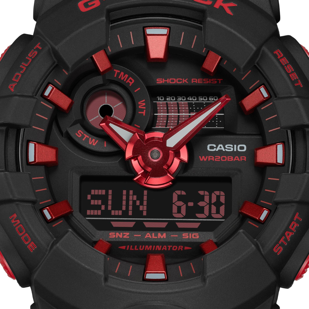 CASIO G-SHOCK GA-700BNR-1ADR SPECIAL COLOUR MODELS BLACK WATCH