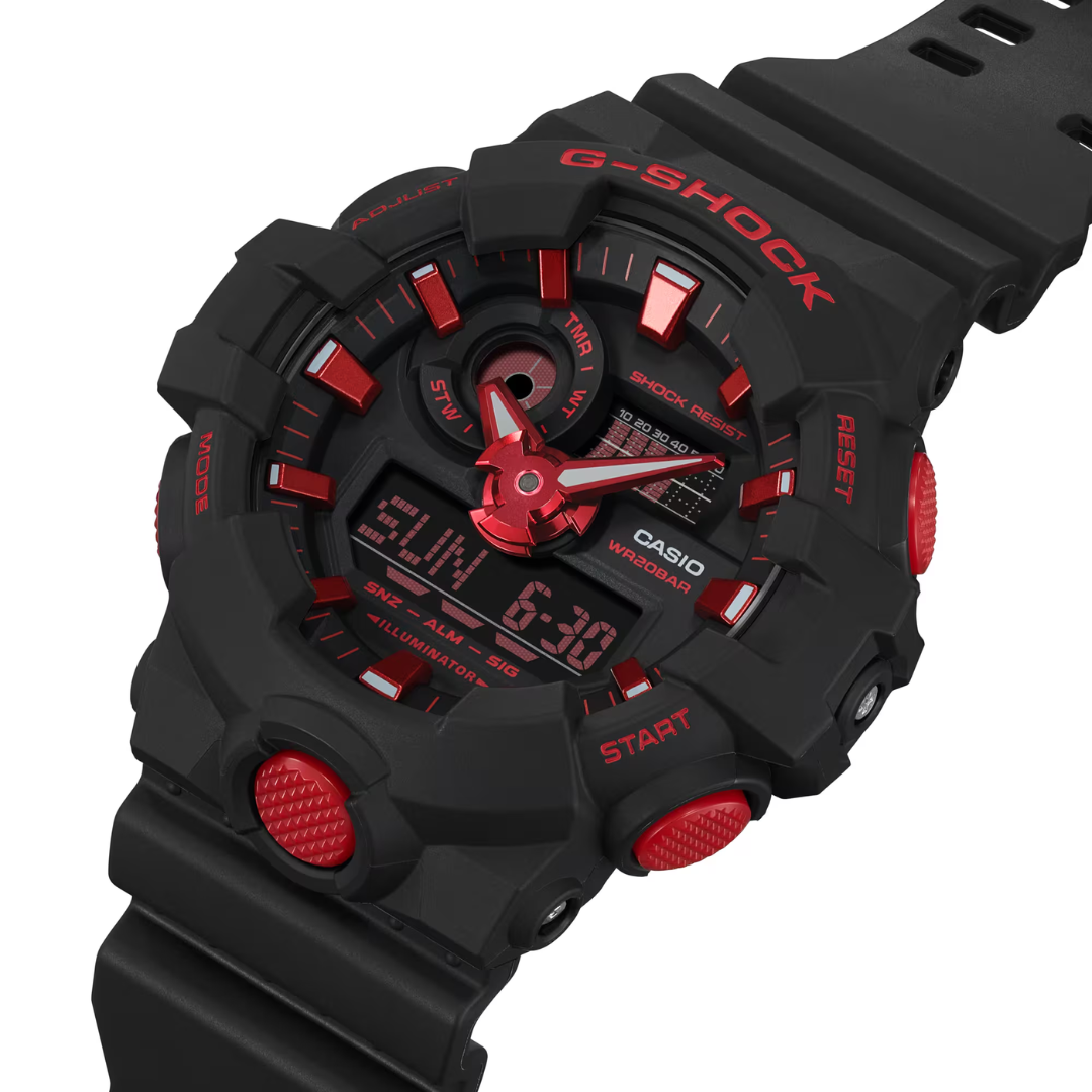 CASIO G-SHOCK GA-700BNR-1ADR SPECIAL COLOUR MODELS BLACK WATCH