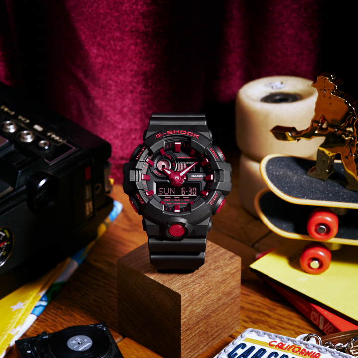 CASIO G-SHOCK GA-700BNR-1ADR SPECIAL COLOUR MODELS BLACK WATCH