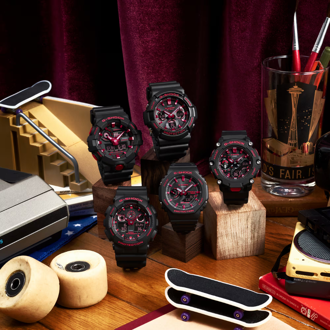 CASIO G-SHOCK GA-700BNR-1ADR SPECIAL COLOUR MODELS BLACK WATCH