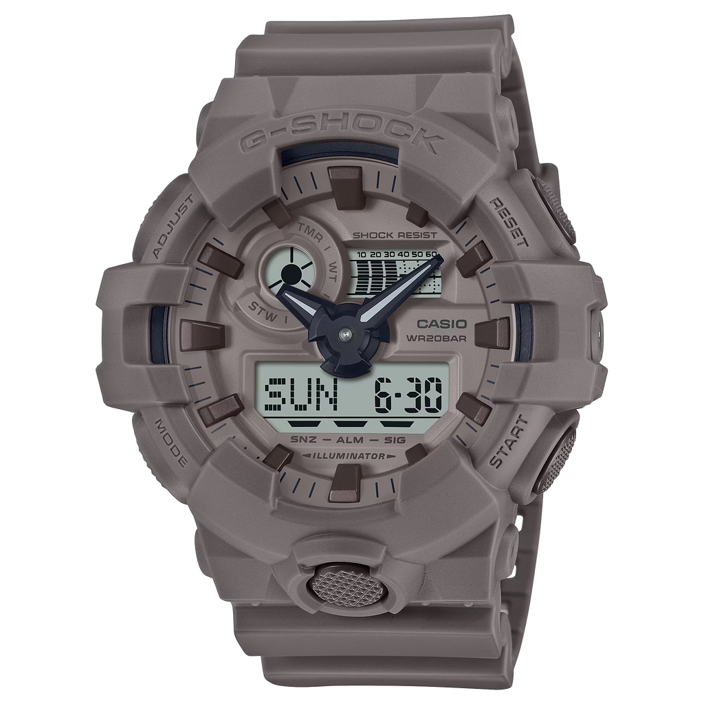 CASIO G SHOCK GA 700NC 5ADR ANALOG DIGITAL GREY MEN WATCH