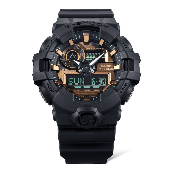 CASIO G-SHOCK GA-700RC-1ADR ANALOG-DIGITAL BLACK WATCH