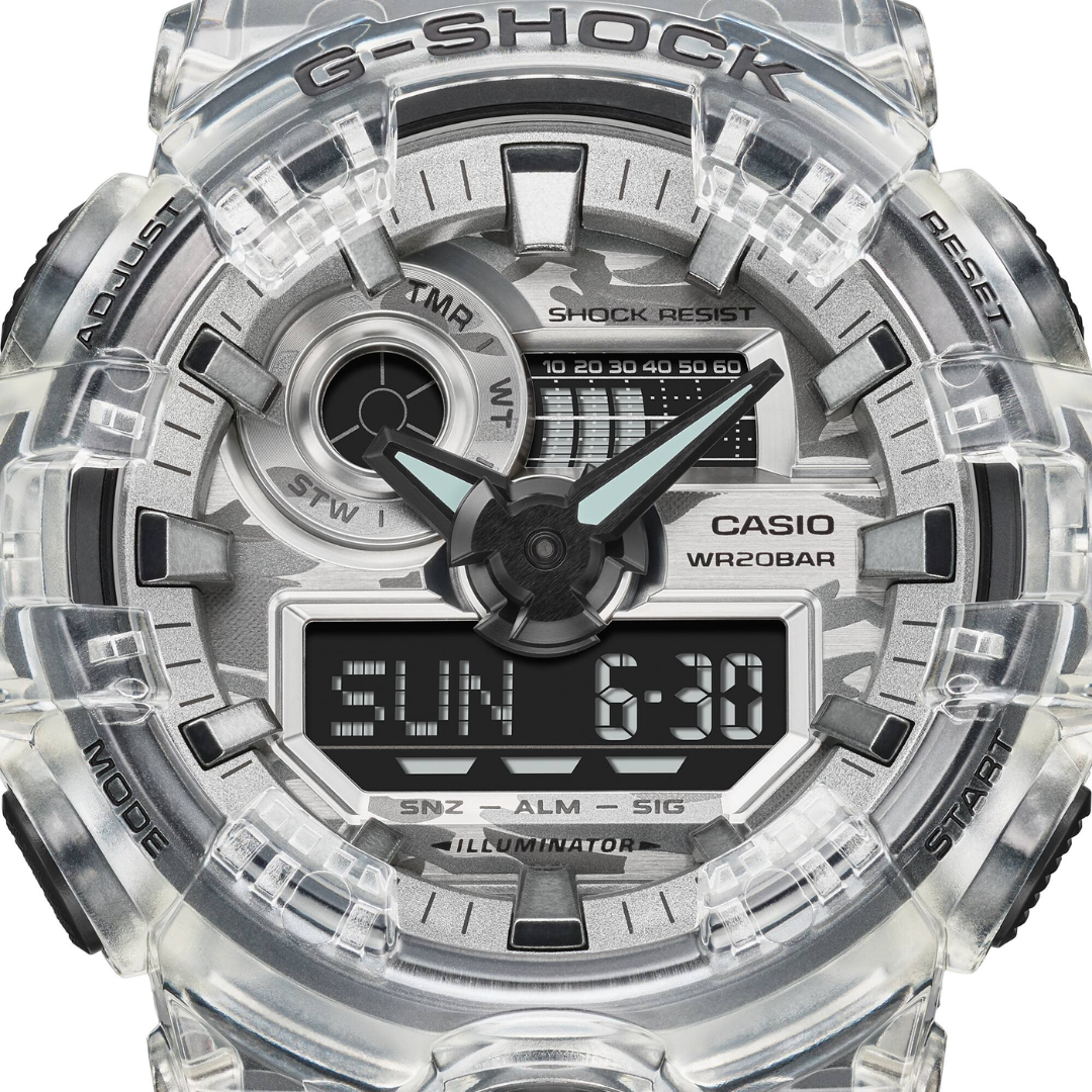 CASIO G-SHOCK GA-700SKC-1ADR SPECIAL COLOUR MODELS BLACK WATCH