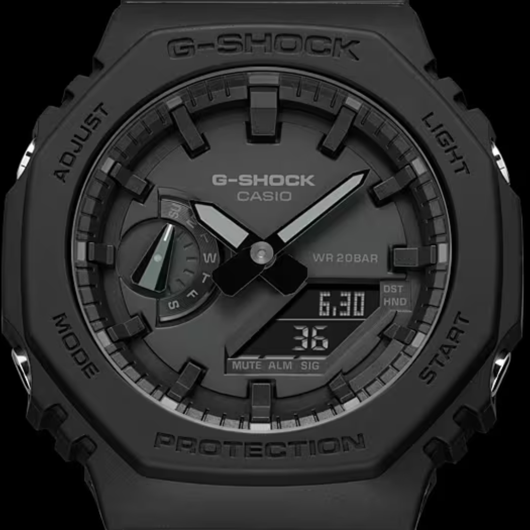 CASIO G-SHOCK GA-2100-1A1DR STANDARD ANALOG-DIGITAL BLACK WATCH