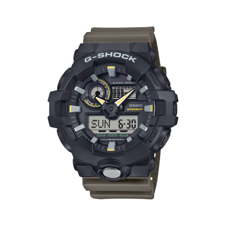 CASIO G-SHOCK GA-710TU-1A3DR ANALOG-DIGITAL TWO-TONE COLOR WATCH