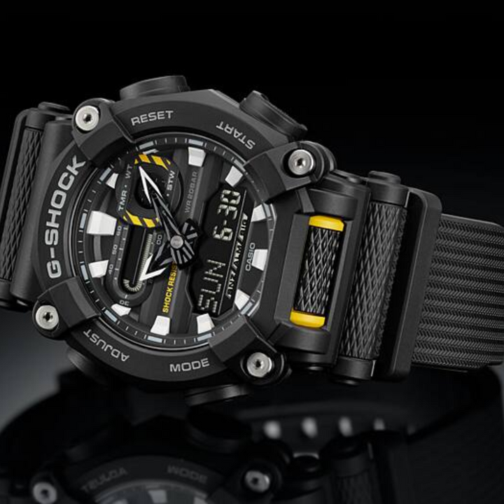 CASIO G-SHOCK GA-900-1ADR STANDARD ANALOG-DIGITAL BLACK WATCH