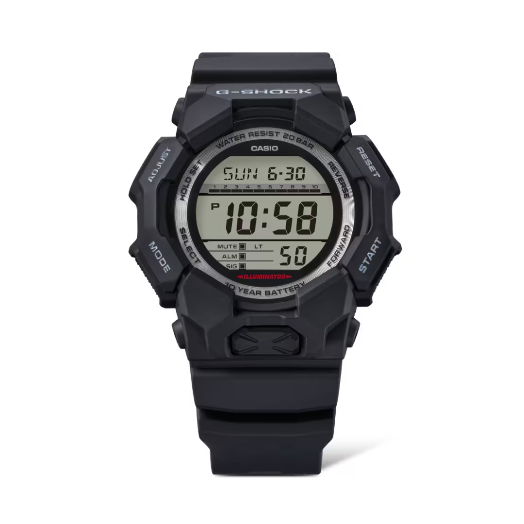 CASIO G-SHOCK GD-010-1DR STANDARD DIGITAL BLACK WATCH