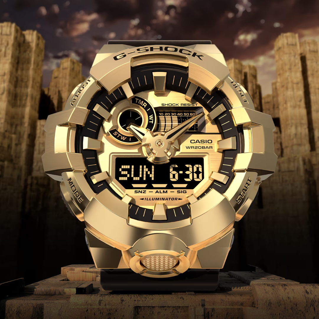 CASIO G-SHOCK G-STEEL GM-700G-9ADR 700 SERIES ANALOG-DIGITAL MEN WATCH