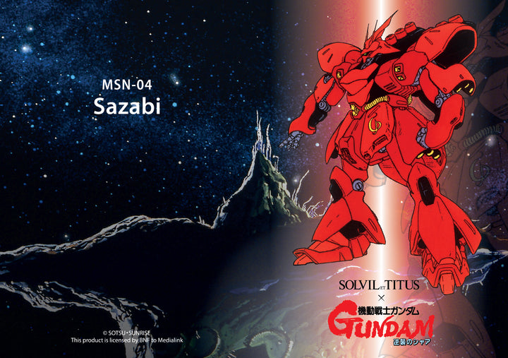 SOLVIL ET TITUS X MOBILE SUIT GUNDAM 'SAZABI' W06-03329-001 LIMITED EDITION SABER CHRONOGRAPH QUARTZ MEN WATCH