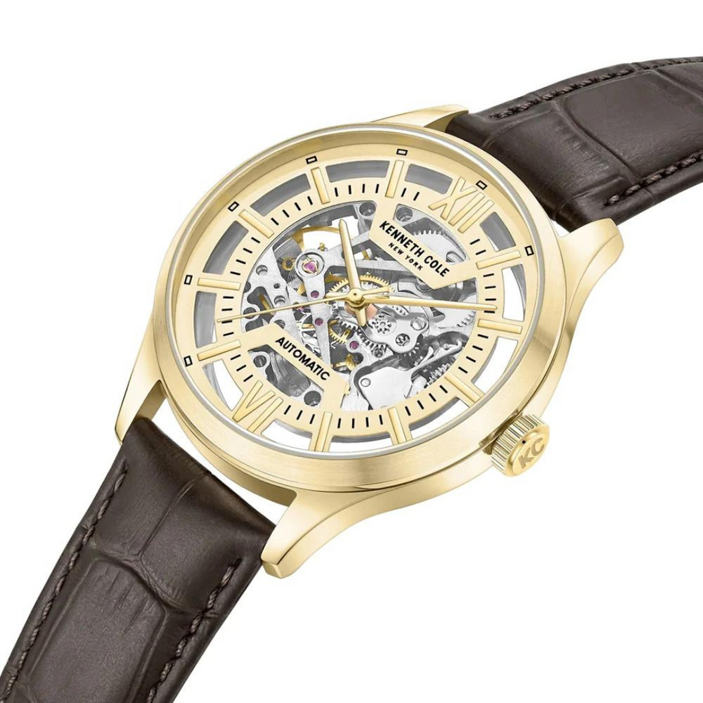 Gold on sale mechanical watch