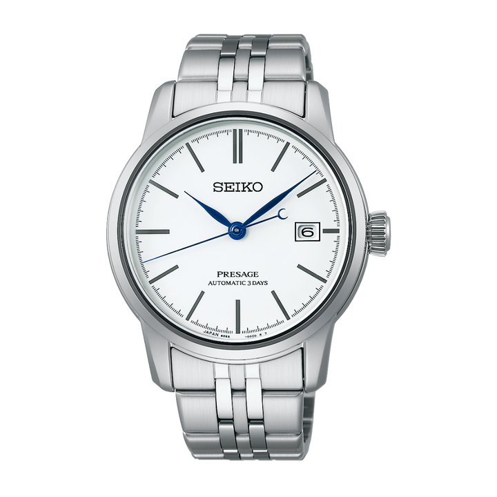 SEIKO PRESAGE SPB403J1 PURE WHITE ENAMEL CRAFTSMANSHIP SERIES MEN WATCH