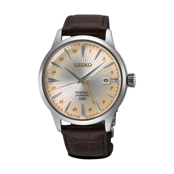 SEIKO PRESAGE SSK041J1 ‘ACACIA’ COCKTAIL TIME GMT MEN WATCH