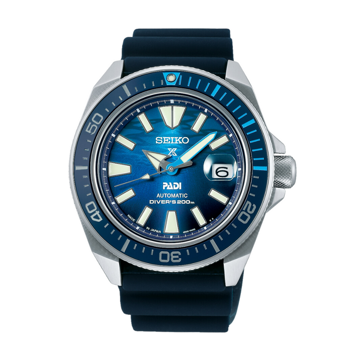 SEIKO PROSPEX SRPJ93K1 GREAT BLUE SAMURAI SCUBA PADI AUTOMATIC SPECIAL EDITION MEN WATCH