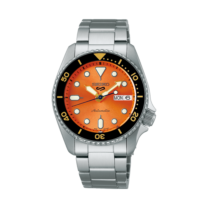 SEIKO 5 SPORTS SRPK35K1 SKX MIDI ORANGE MEN WATCH