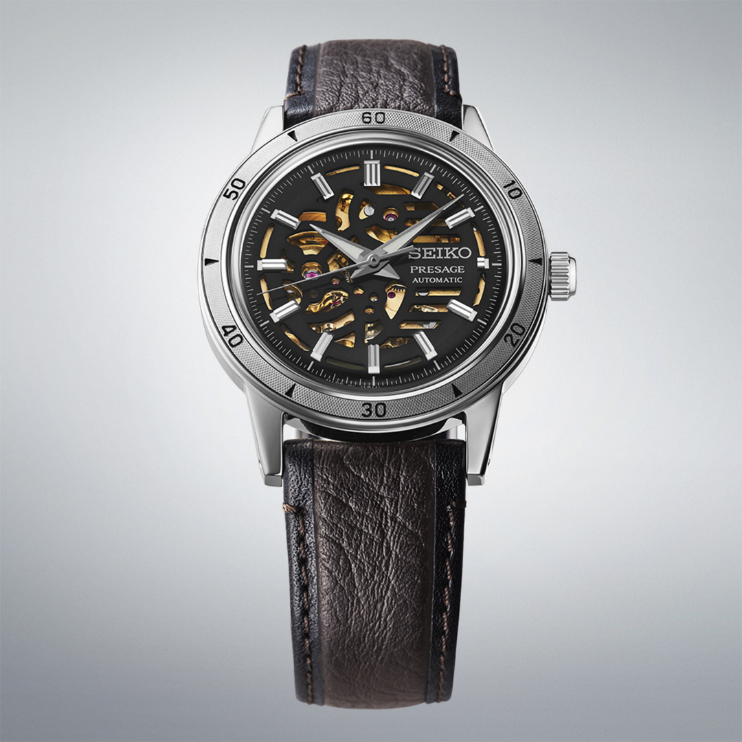 SEIKO PRESAGE SSA461J1 AUTOMATIC STYLE 60s 'ELEGANT YET RUGGED' BIKER STYLE MEN WATCH