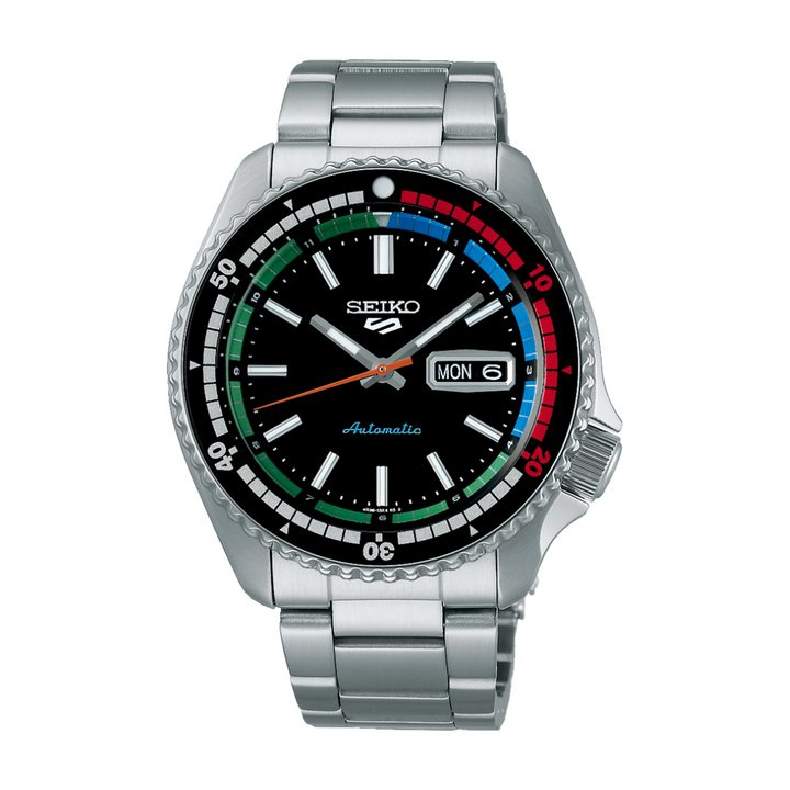 SEIKO 5 SPORTS SRPK13K1 SPECIAL EDITION THE ‘NEW REGATTA TIMER’ RETRO COLOUR MEN WATCH